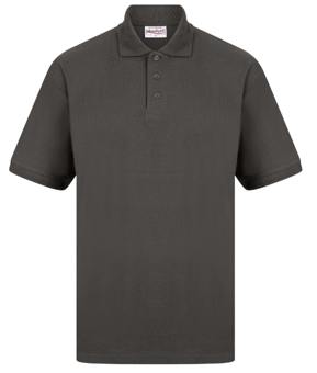 picture of Absolute Apparel Charcoal Grey AA Precision Polo - AP-AA12CHA