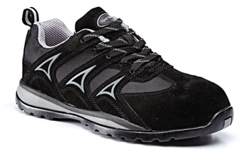 Picture of Sport Terrain Black/Grey Suede/Nylon Safety Trainers S1P SRC - BN-ST681BG