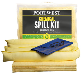 picture of Portwest SM90 - 20 Litre Chemical Kit - Yellow - [PW-SM90YER]