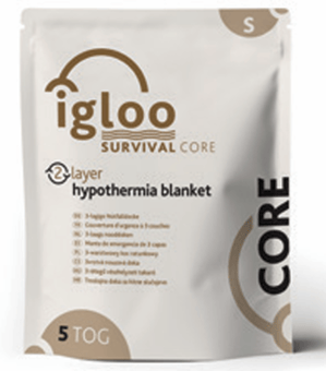 picture of Igloo Core 2 Layer Hypothermia Blanket - Small - Coyote Brown - [RL-IG011]