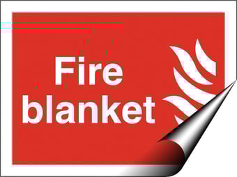 picture of Fire Blanket Sign - 200 X 150Hmm - Self Adhesive Vinyl - [AS-FI35-SAV]