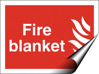 Picture of Fire Blanket Sign - 200 X 150Hmm - Self Adhesive Vinyl - [AS-FI35-SAV]