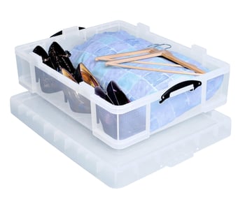 Picture of Plastic Clear 70 Litre Really Useful Box - Including Lid - UB-70RUB