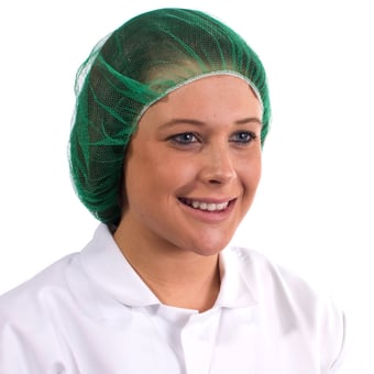 picture of Supertouch Disposable Mesh Hairnet Green - Pack of 100 - [ST-19330]