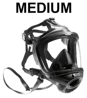 picture of Drager FPS 7000 - DIN Rubber Full Face Mask - Medium - [BL-R56310]