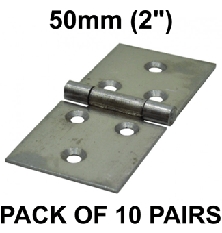 picture of SC 400 Pattern Steel Back Butt Hinge - 50mm (2") - Pack of 10 Pairs - [CI-CH125L]