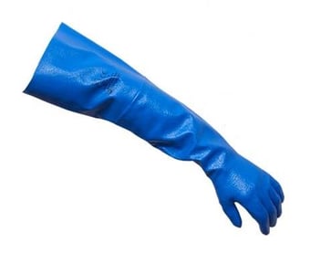 Picture of Detectamet Detectable Fully Coated Nitrile Arm Gloves - DT-455-A160-T017-S107