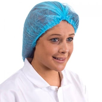 picture of Supertouch Light Blue Disposable Mob Cap - 100 Pieces  - [ST-14790]