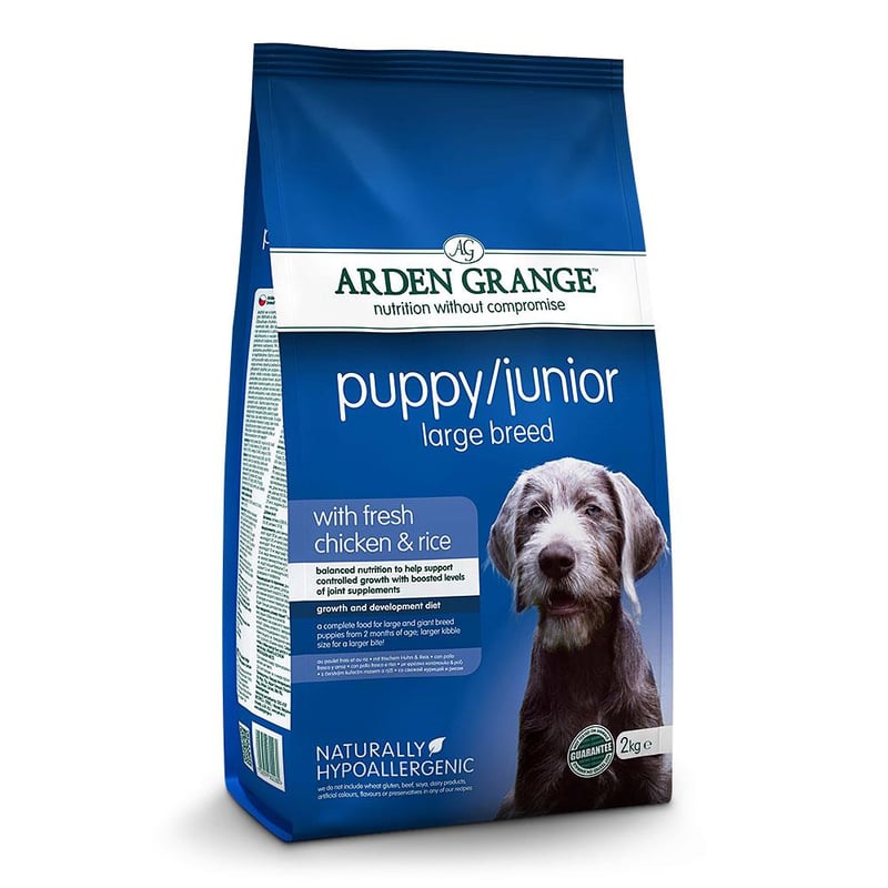 picture of Arden Grange - 2kg Puppy/Junior Large Breed Chicken & Rice Dog Food - [CMW-AGDPJ5]