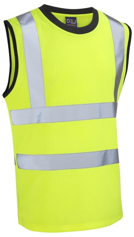 picture of Ashford - Yellow Hi-Vis Comfort Sleeveless T-Shirt - Conforms to EN471 Class 2  - LE-V01-Y