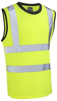 picture of Ashford - Yellow Hi-Vis Comfort Sleeveless T-Shirt - LE-V01-Y