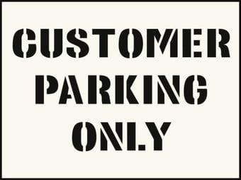picture of Customer Park Only Stencil (300 x 400mm) - SCXO-CI-9527R