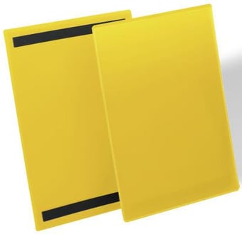 Picture of Durable - Magnetic Document Sleeve A4 Portrait - Yellow - Pack 50 - [DL-174404]