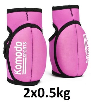 picture of Komodo Weighted Pink Gloves - 2x0.5kg - Pair - [TKB-WGT-GLV-1KG-PNK]