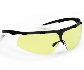 picture of Uvex Super Fit Safety Eyewear - Black Frame - Amber Lens - [TU-9178-385]