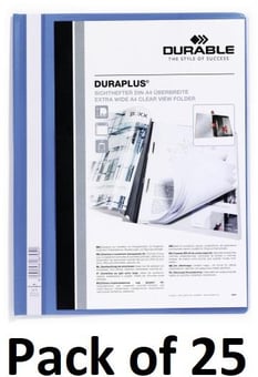 picture of Durable - DURAPLUS® Presentation Folder - Blue - Pack of 25 - [DL-257906]