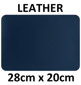 picture of MastaPlasta Leather Repair Patch XL Plain Navy Blue 28cm x 20cm - [MPL-NAVYXL28X20EU]