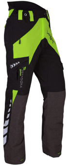 picture of Arbortec AT4050 Breatheflex Chainsaw Trousers Design C Class 1 Lime Green - Reg Leg - ARB-AB345457 - (LP)