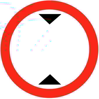 picture of Traffic Height Sign - Add Text of Your Choice - Class 1 Ref BSEN 12899-1 2001 - 600mm Dia - Reflective - 3mm Aluminium - [AS-TR49-ALU]