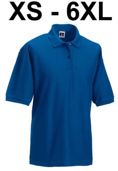 picture of Russell Men's Classic Polycotton Polo Shirt - BT-539M6XL - ROYAL-BLUE