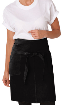 picture of Dennys Originals Waist Apron With Pockets Black - [BT-DP132-BLK] - (DISC-R)