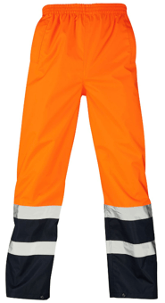 picture of Supertouch Hi Vis 2 Tone Overtrousers Orange/Navy - ST-SHV-401891