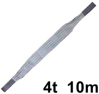 picture of Climax Webbing Sling - Grey - 4t 10m - [CL-SLING-4T10M]