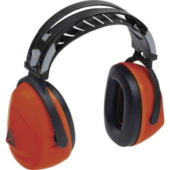 picture of Delta Plus - Interlagos Fluorescent Orange Ear Defenders - SNR30DB - [LH-INTERLAGOS-ORFL]