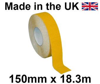 picture of Heskins - Coarse Safety Grip Tape - YELLOW - 150mm x 18.3m Roll - [HE-H3402Y-YELLOW-150]