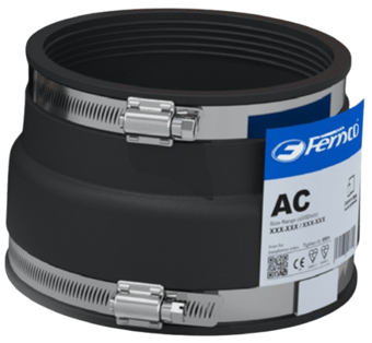 Picture of Fernco Adaptor Coupling - Size Range A 170-192mm / B 110-122mm - [FRN-AC1922]