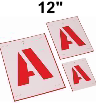 picture of ProSolve Stencil Kit 12 Inch - A-Z - [PV-SK12A-Z]