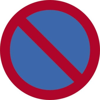 Picture of Spectrum 600mm dia. Dibond No Waiting Road Sign - Without Channel - SCXO-CI-14800-1