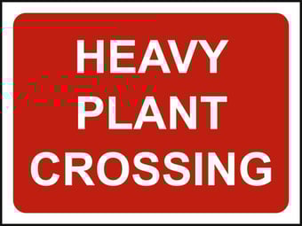 Picture of Spectrum 600 x 450mm Temporary Sign - Heavy Plant Crossing - [SCXO-CI-13175-1]