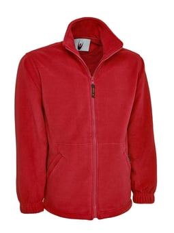 picture of Uneek Premium Full Zip Micro Red Fleece Jacket - UN-UC601-RED