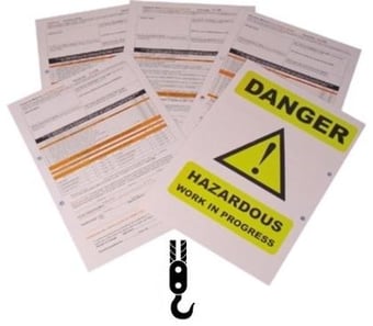 picture of Overhead Cranes Permit to Work Book - Book of 10 - An Integral Part of Every Health Management System - [SL-WP10]