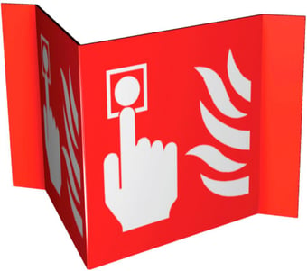 picture of Fire Alarm Call Point Sign - 200 x 200Hmm - 3mm Foamex - [AS-PRO1-FOAM]