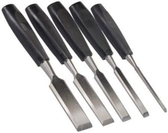 picture of Silverline - Wood Chisel Set 5 Piece - Sizes 6 13 19 25 & 32mm - [SI-CB19]