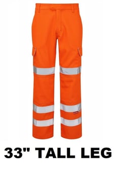 picture of Pulsar Flame Retardant Hi-Vis Tall Leg Trouser - PR-PRARC07-TLG