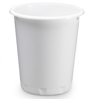 Picture of Durable - Waste Basket Basic - 13 L - 290 Dia x 320 mmH - White - Pack of 6 - [DL-1701572010]