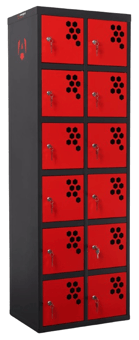 picture of Armorgard PowerStation PWS12K Battery Charging 12-Locker Station - 240v with Key Camlocks - [AG-PWS12K] - (LP)