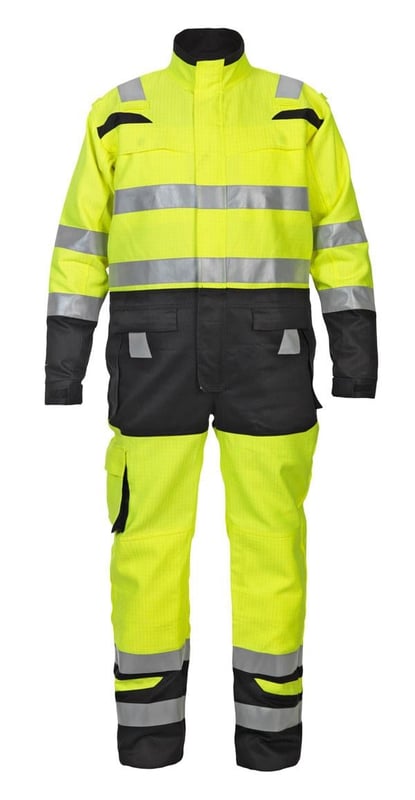 picture of Hydrowear Hove High Visibility Two Tone Coverall - Saturn Yellow/Black - BE-HYD048471SYBL