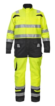 picture of Hydrowear Hove High Visibility Two Tone Coverall Saturn Yellow/Black - BE-HYD048471SYBL