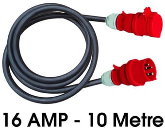 picture of Elite 415 Volt 16 Amp 10 Metre 3 Phase Extension Lead - [HC-EXL103P16A]
