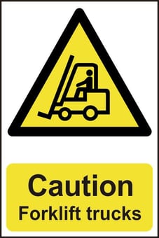 Picture of Spectrum Caution Forklift Trucks - PVC 200 x 300mm - SCXO-CI-0957