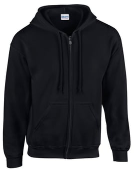 Picture of Gildan Heavy Blend Adult Full Zip Hooded Sweatshirt - Black - BT-18600-BLK