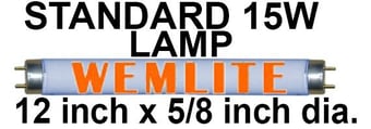 picture of Wemlite 15 Watts BL368 Standard UV Lamp For Fly Killers - [BP-LS14WX-W]