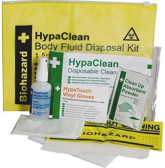 Picture of Value Single Body Fluid Disposal Kit - Supplied in Vinyl Wallet or Poly-bag - [SA-K418A]