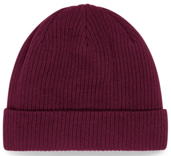 Picture of Beechfield Organic Cotton Beanie - Burgundy Red - [BT-B50N-BUR]