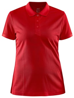 picture of Craft Ladies Core Unify Polo Shirt - Bright Red - BT-CR1909139-430000