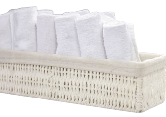 Picture of Mellcrest White 500 GSM Facecloths - Pack of 12 - [MCS-500GWFC] - (LP)